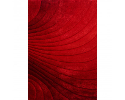 Furnings - Ava 3D Red Shag Rug