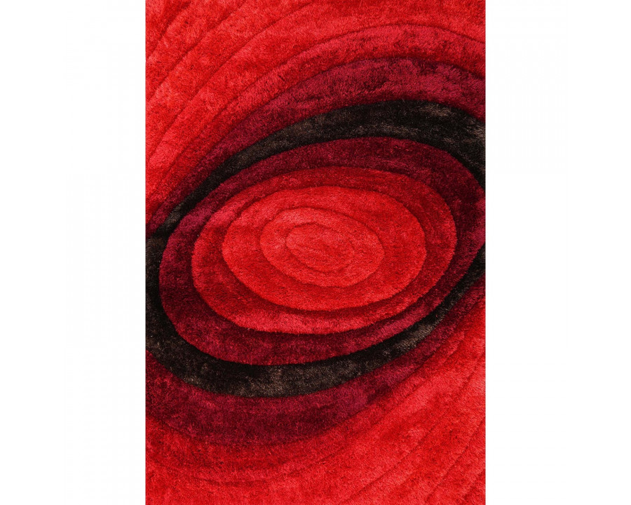 Furnings - Nina 3D Red Shag Rug