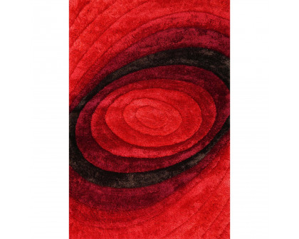 Furnings - Nina 3D Red Shag Rug