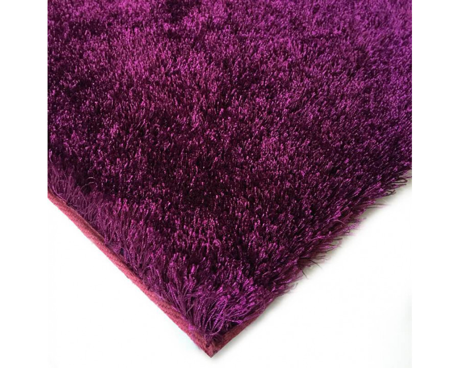 Furnings Fuzzy Magenta Area Rug - 3'L x 2'W x 1"H