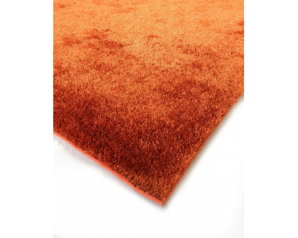 Furnings™ Fuzzy Rust Area Rug - 3'L x 2'W x 1"H