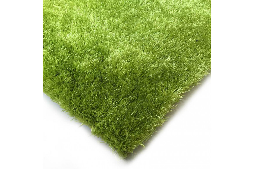 Furnings™ Fuzzy Lime Area Rug - 3'L x 2'W x 1"H