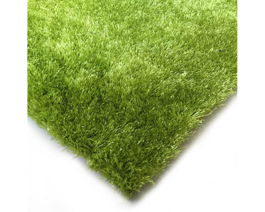 Furnings Fuzzy Lime Area Rug - 3'L x 2'W x 1"H