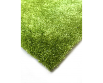 Furnings™ Fuzzy Lime Area Rug - 3'L x 2'W x 1"H