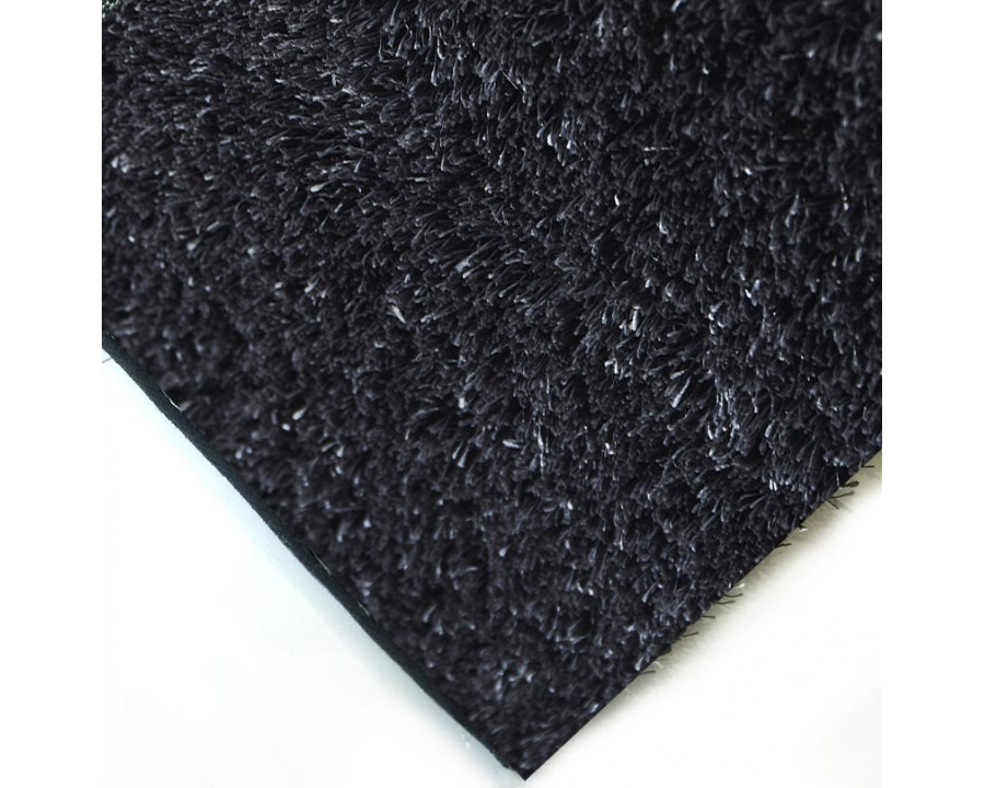 Furnings Fuzzy Gray Area Rug - 3'L x 2'W x 1"H