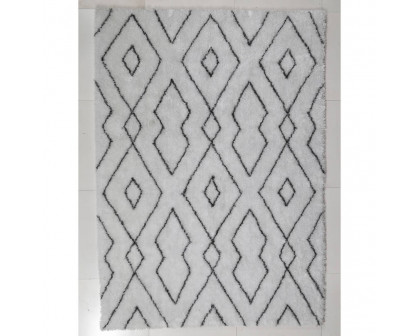 Furnings - Aria Diamond Print Shag Area Rug