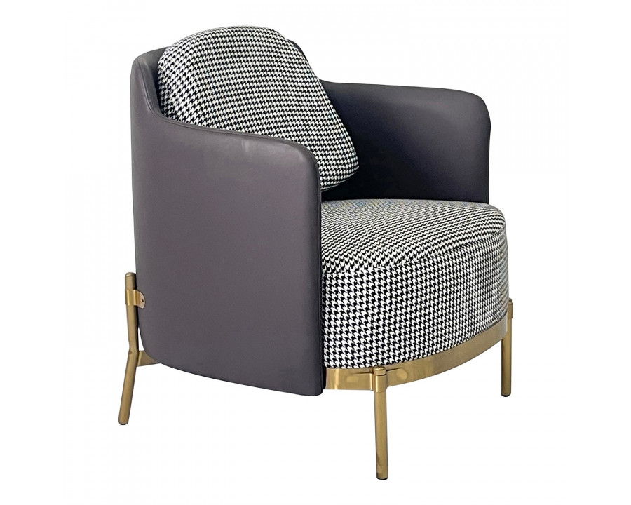 Furnings - Gray and Gold Sofa Chair