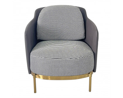 Furnings - Gray and Gold Sofa Chair