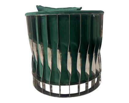 Furnings™ - Green and Silver Sofa Chair