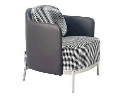 Furnings™ - Gray and Silver Sofa Chair