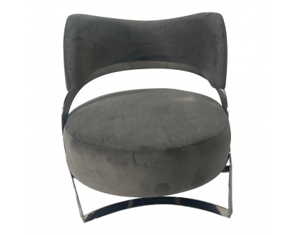 Furnings - Ashy Gray and Silver Sofa Chair