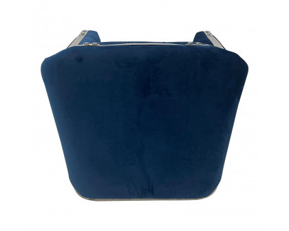 Furnings™ - Navy and Silver Sofa Chair