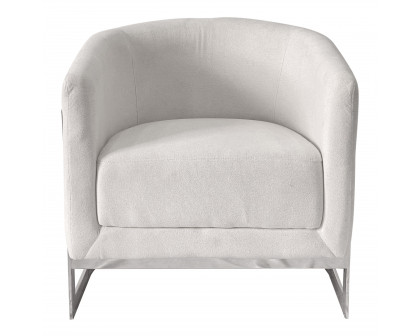 Furnings™ - White and Silver Sofa Chair