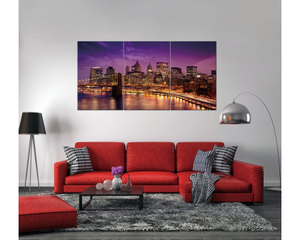 Furnings - City Night Lights Acrylic Wall Art