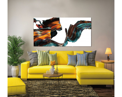 Furnings - Abstract Multi Color Float Acrylic Print Unframed Wall Art