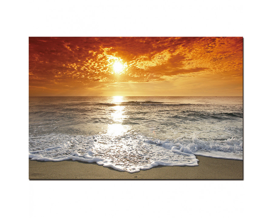 Furnings - Coastal Sunset at the Beach Acrylic Print Framed Wall Art