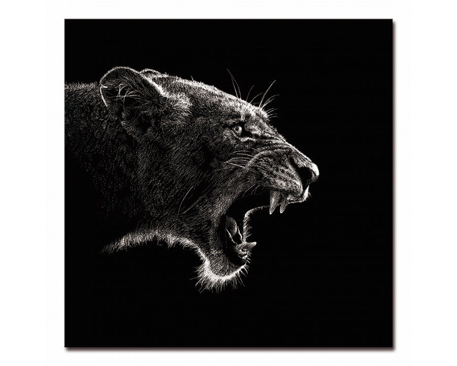 Furnings - Roaring Lion Acrylic Print Unframed Wall Art