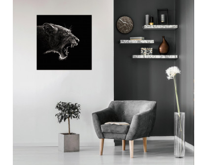 Furnings - Roaring Lion Acrylic Print Unframed Wall Art