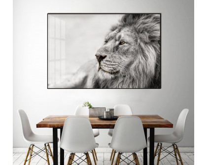 Furnings - Observing Lion Acrylic Print Unframed Wall Art