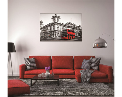 Furnings - "Double-Decker in London" Acrylic Framed Wall Art