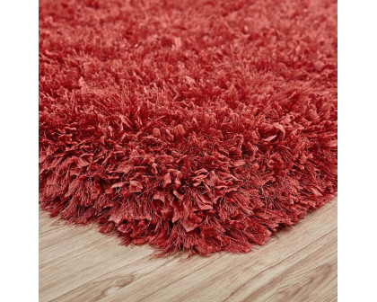 Furnings - "Coral" Shag Area Rug High Pile in Yellow