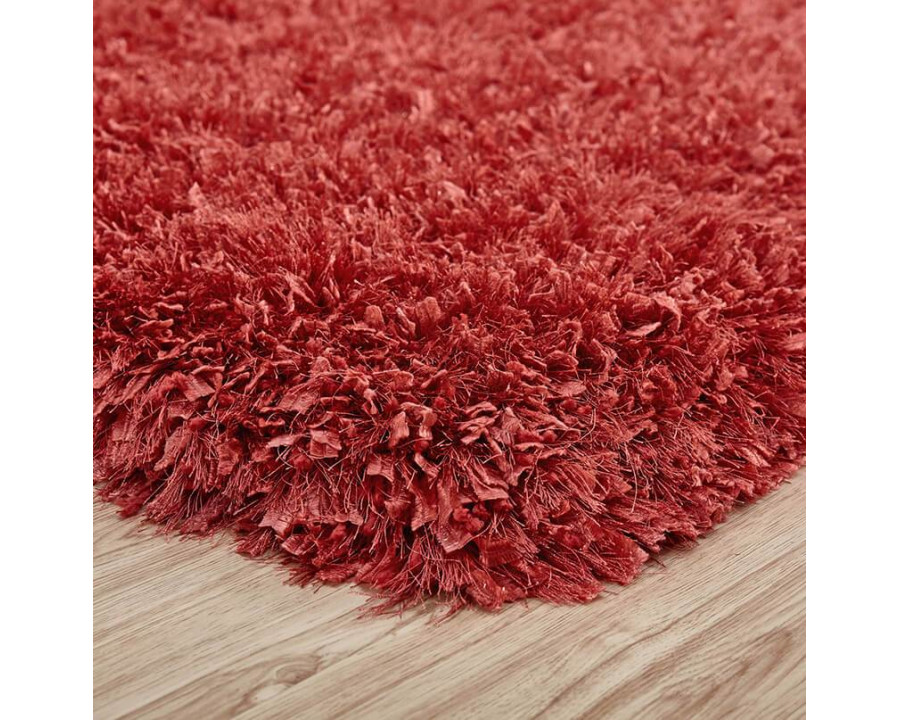 Furnings "Coral" Shag Area Rug High Pile in Peach - 11'L x 8'W x 1"H