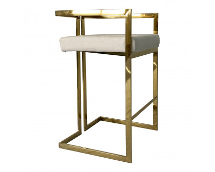 Furnings - Gold and Beige Dining Chair