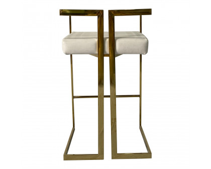 Furnings - Gold and Beige Dining Chair