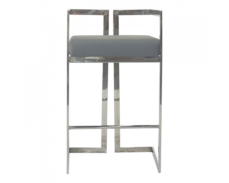 Furnings - Gray and Silver Dining Chair