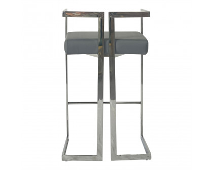 Furnings - Gray and Silver Dining Chair