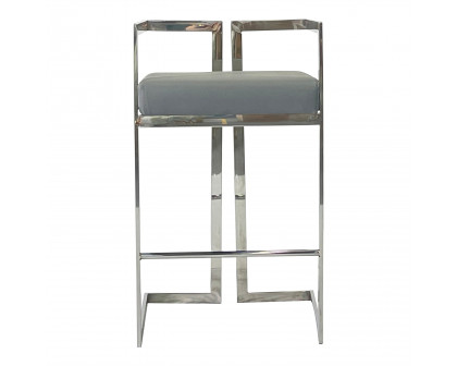 Furnings - Gray and Silver Dining Chair