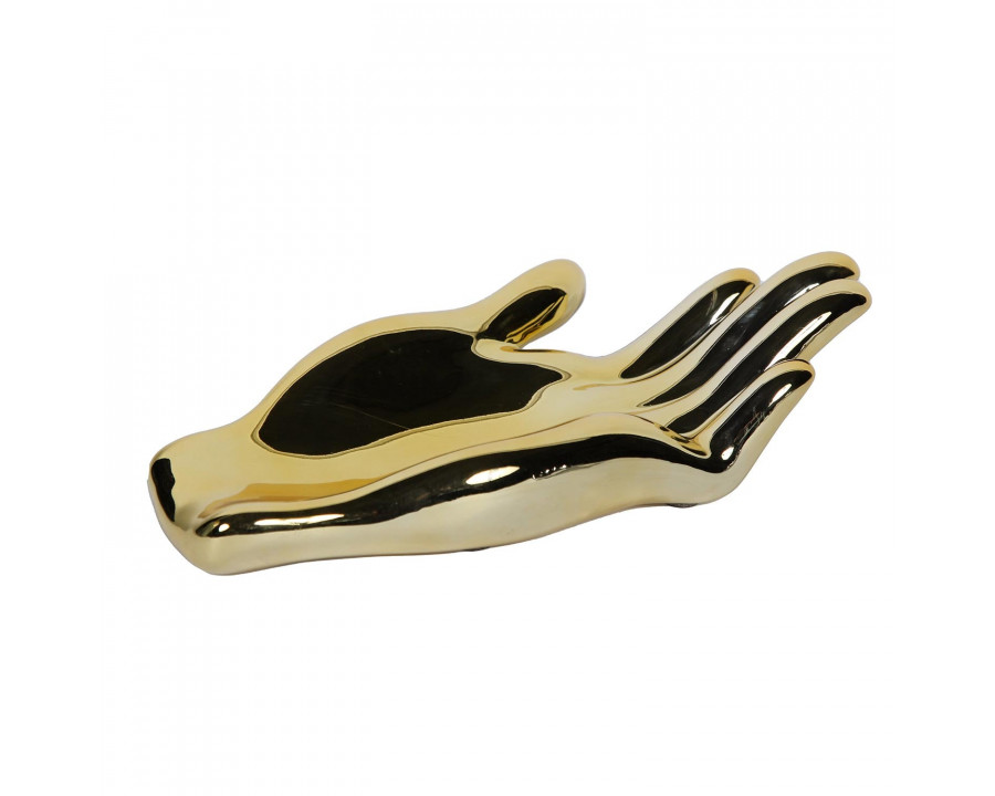 Furnings - Ceramic Hand Sculpture in Gold