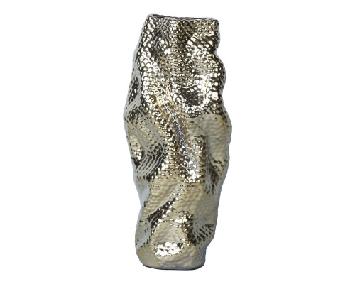 Furnings - Modern and Elegant Ceramic Vase with Gold Texture