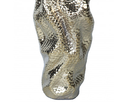 Furnings - Modern and Elegant Ceramic Vase with Gold Texture