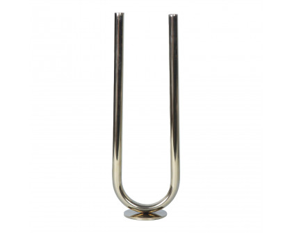 Furnings - Modern U Shaped Candle Holder in Gold