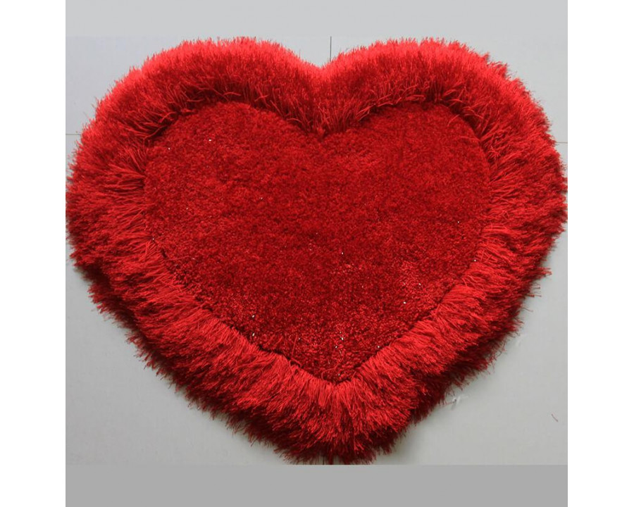 Furnings - Red Heart Decorative Area Rug