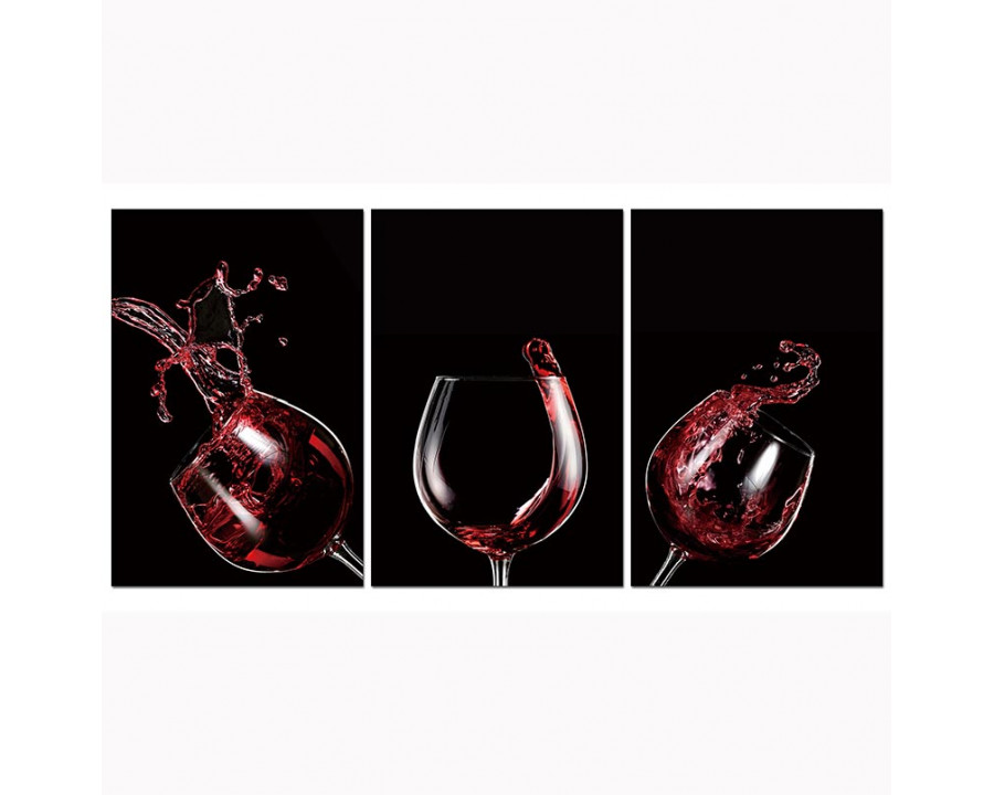 Furnings - Red Wine Celebration Acrylic Wall Art