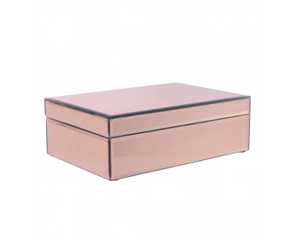 Furnings - Ambrose Exquisite Rose Gold Glass Jewelry Box