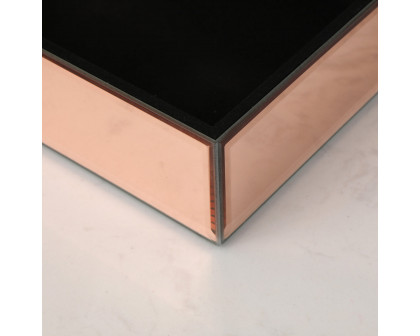 Furnings - Ambrose Exquisite Rose Gold Glass Jewelry Box