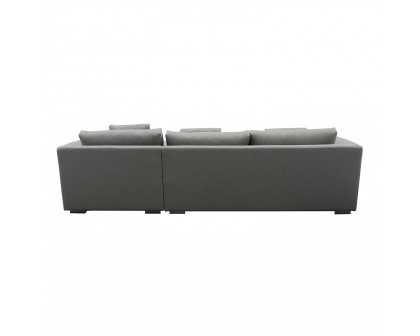 Furnings L-Shape Gray Chaise Sectional Sofa Set