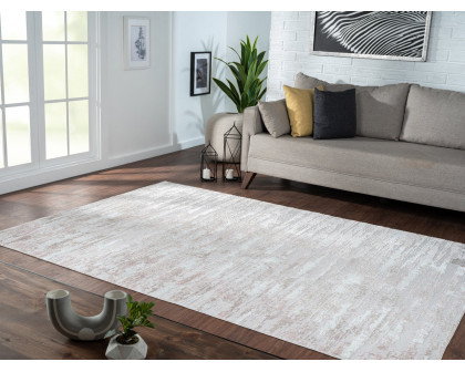 Furnings Milano Washable Champagne Bliss Woven Area Rug - 8'L x 5'W