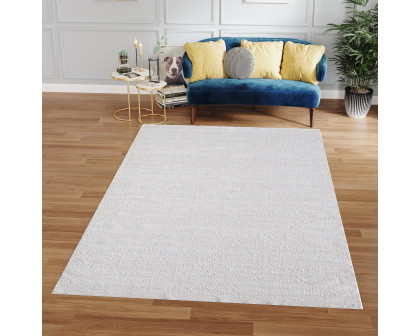 Furnings Milano Washable Pale Celadon Woven Area Rug - 3'L x 2'W