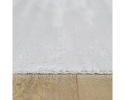 Furnings Milano Washable Pale Celadon Woven Area Rug - 10'L x 3'W