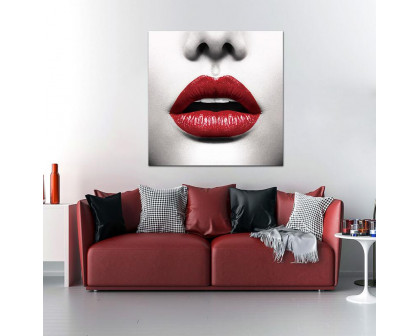 Furnings - Red Lips Acrylic Print Unframed Wall Art