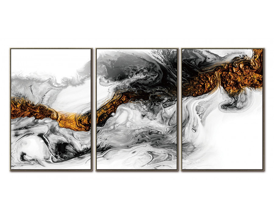 Furnings - Light Energy Triptych Acrylic Wall Art