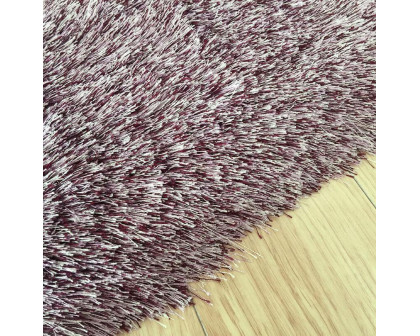 Furnings Lavender Shag Area Rug Fancy Collection - 7'L x 5'W x 1"H