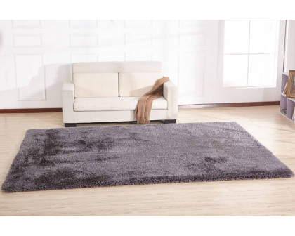 Furnings Chubby Gray Area Rug - 7'L x 5'W x 1"H