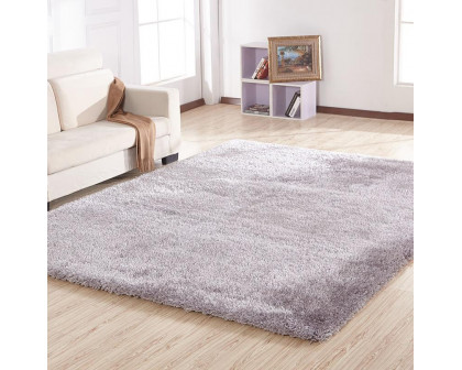 Furnings Chubby Silver Area Rug - 7'L x 5'W x 1"H