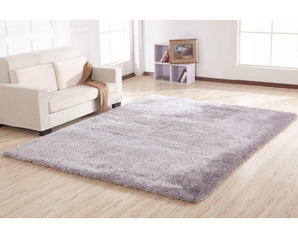 Furnings Chubby Silver Area Rug - 7'L x 5'W x 1"H