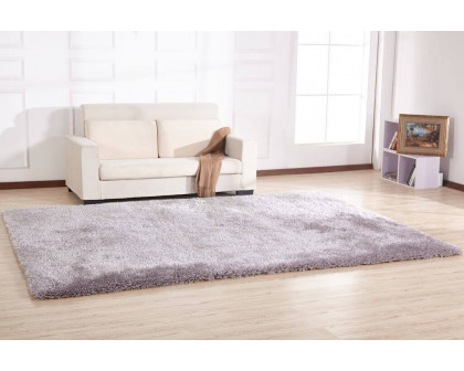 Furnings Chubby Silver Area Rug - 7'L x 5'W x 1"H